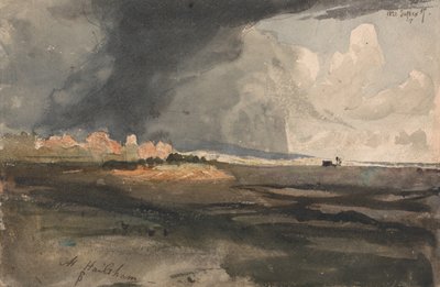 En Hailsham, Sussex - se acerca una tormenta de Samuel Palmer